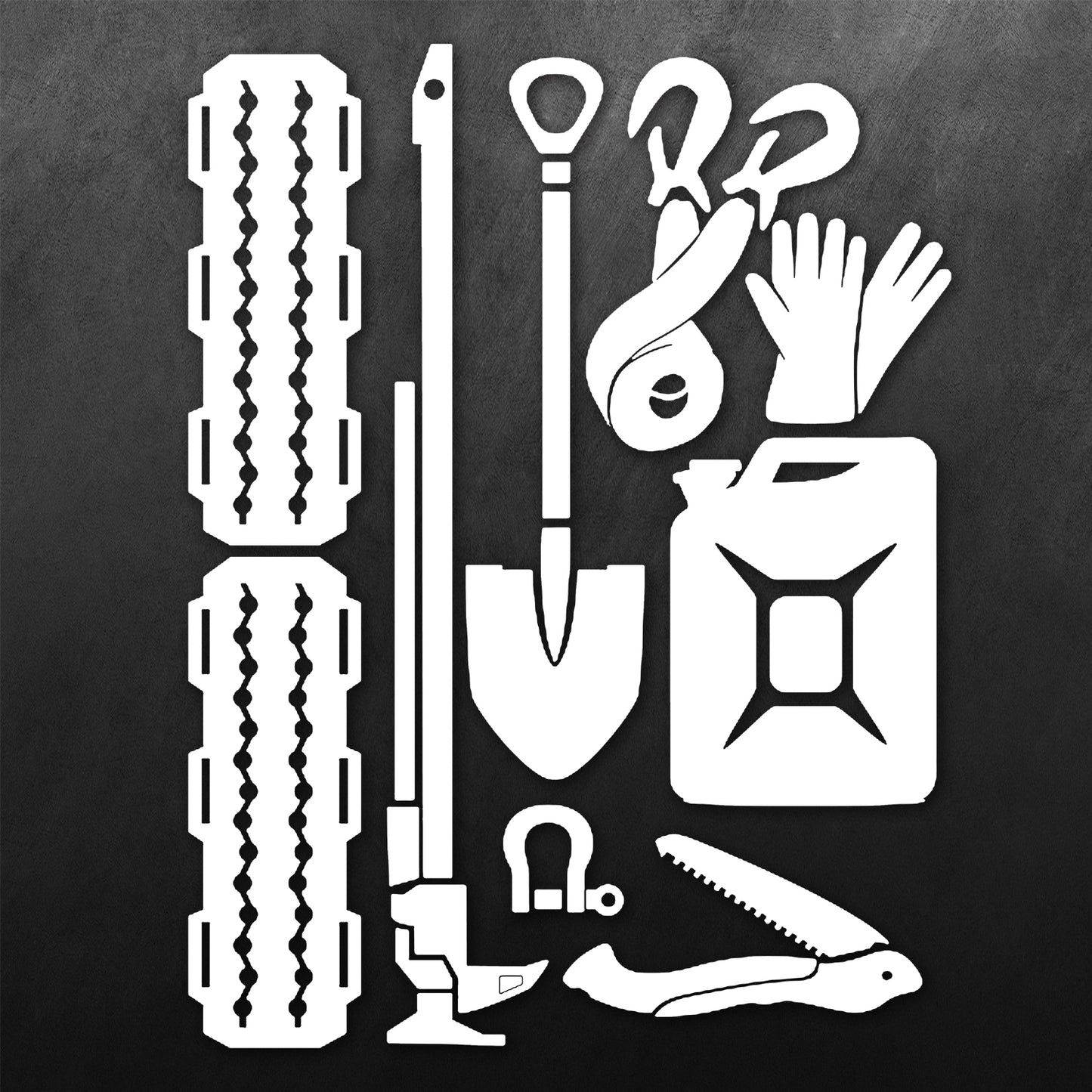 4WD Recovery kit Sticker