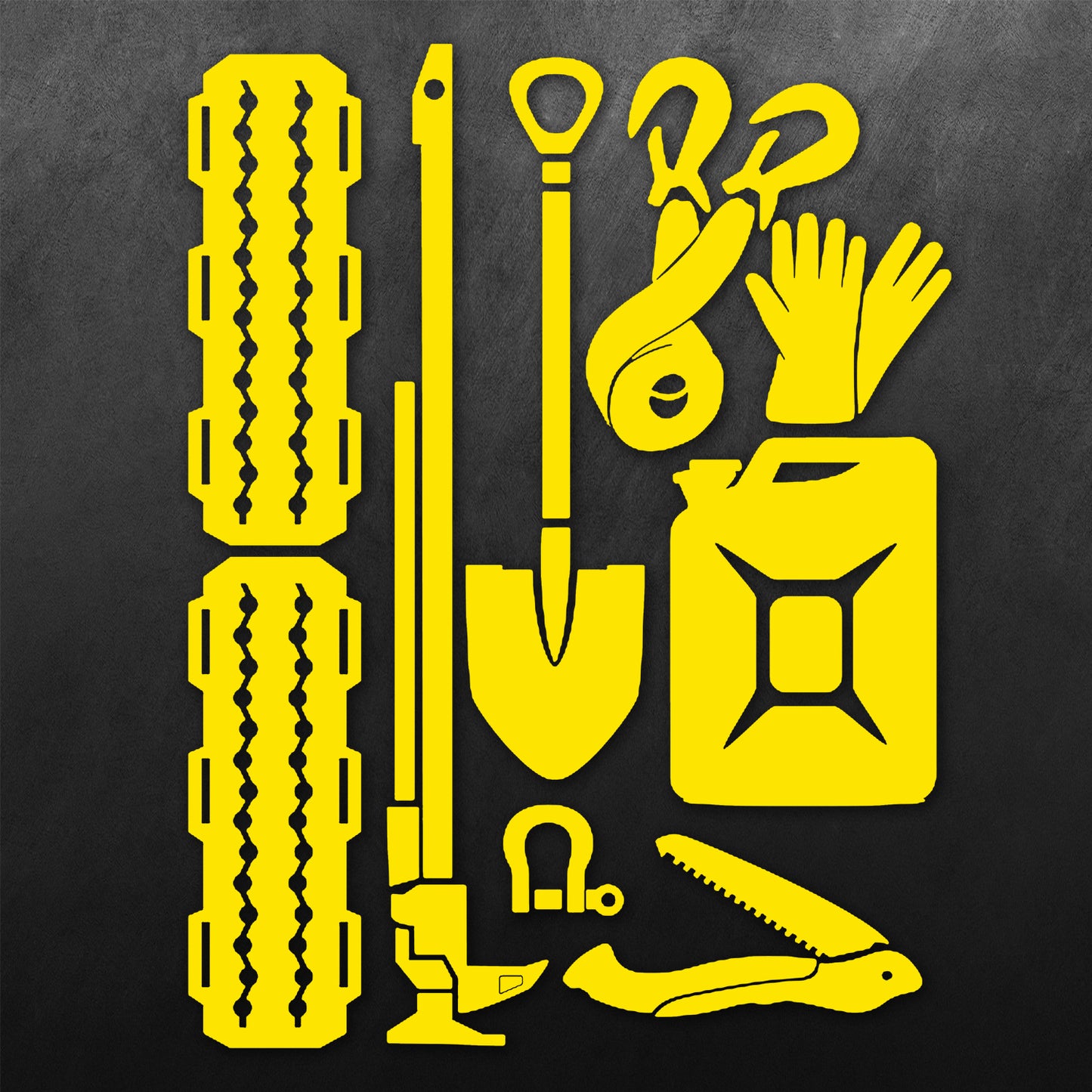 4WD Recovery kit Sticker