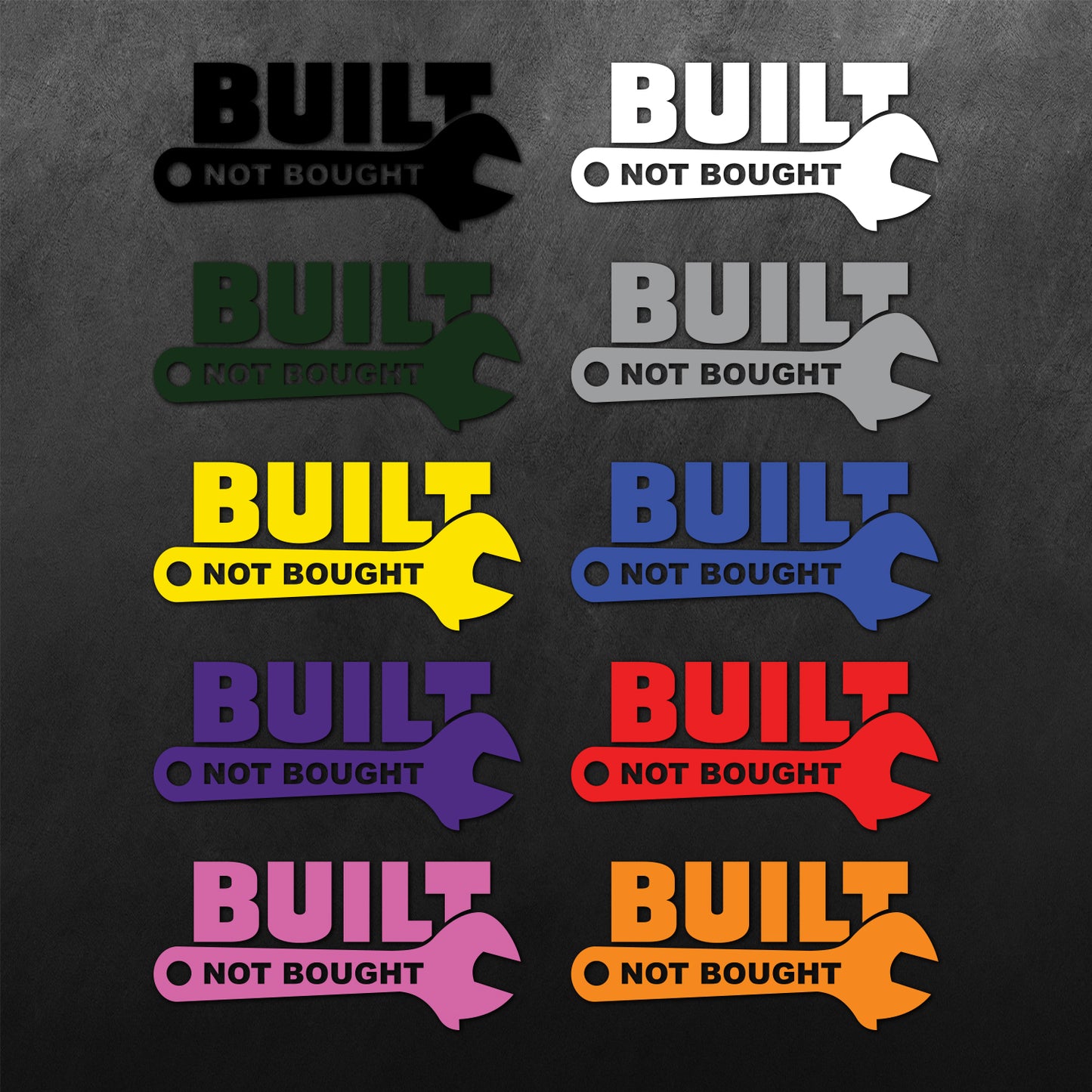 JDM Built Not Bought Sticker