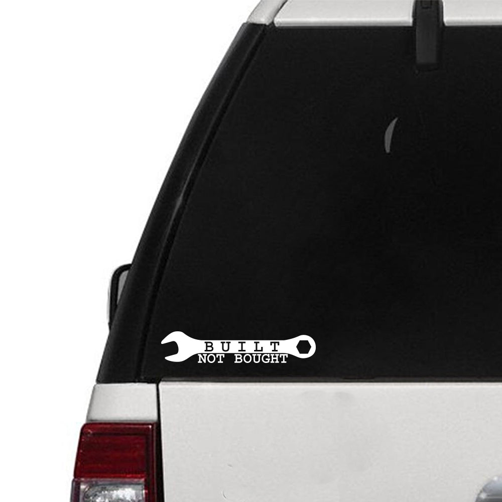 Built Not Bought Wrench Sticker