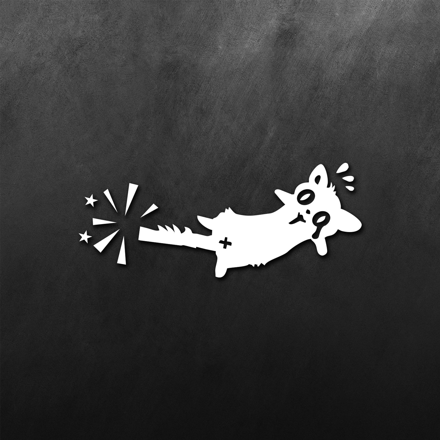 Bruises Cat Sticker