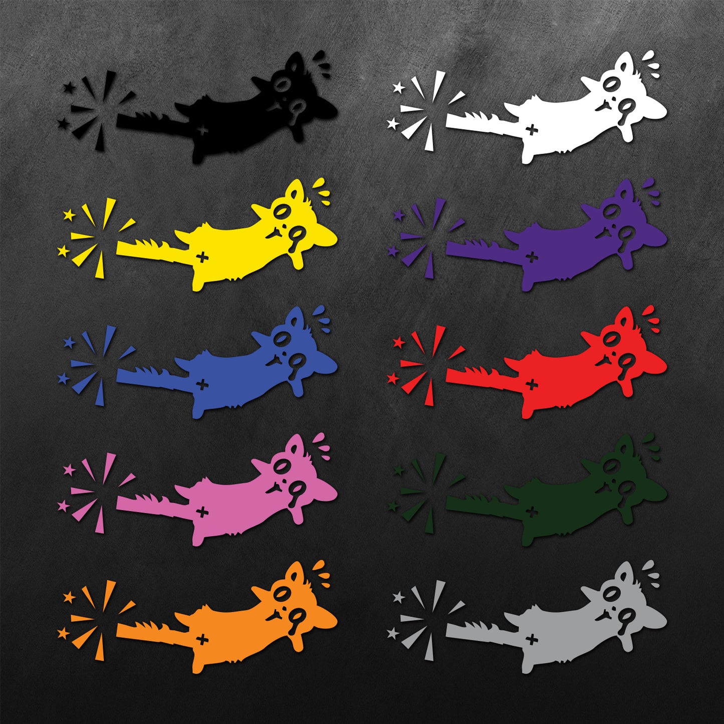 Bruises Cat Sticker