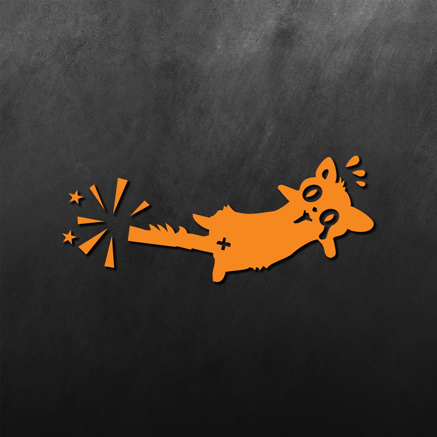 Bruises Cat Sticker