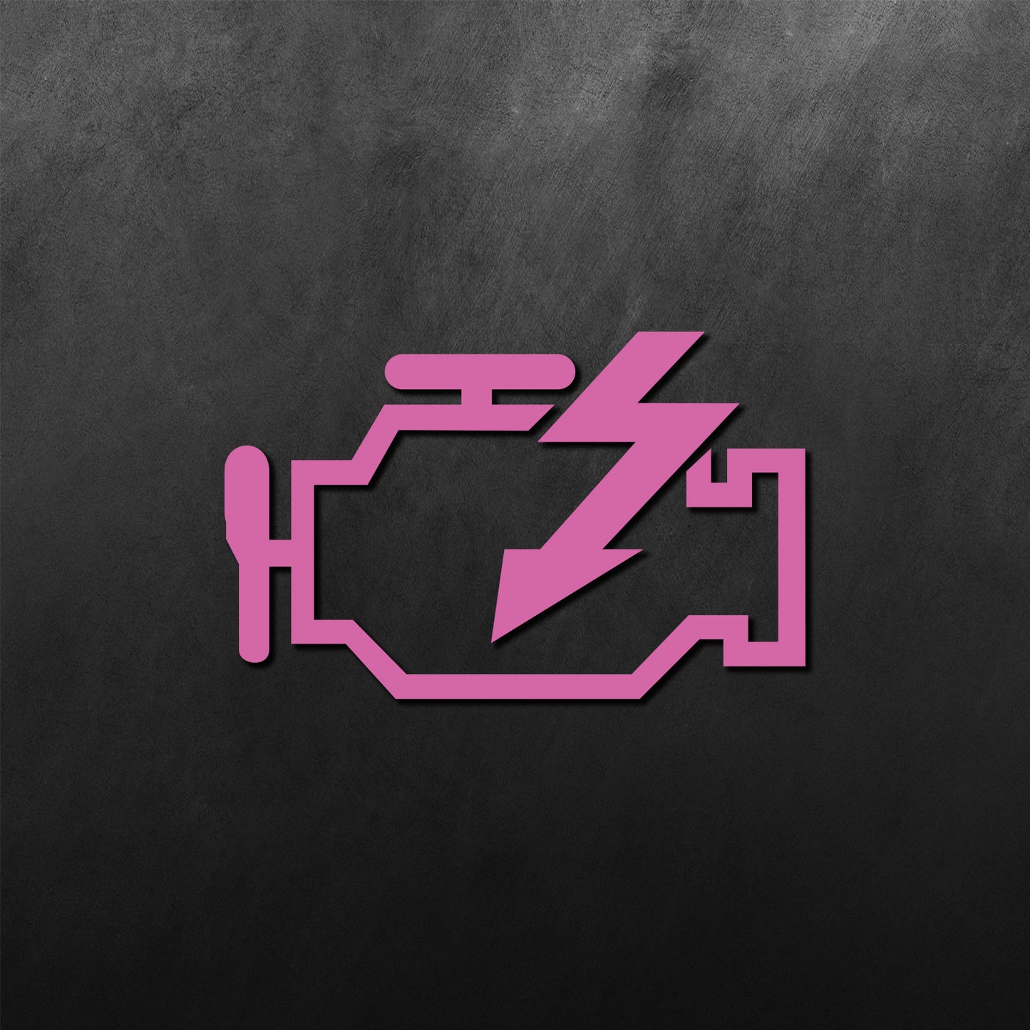 Check Engine Light Sticker