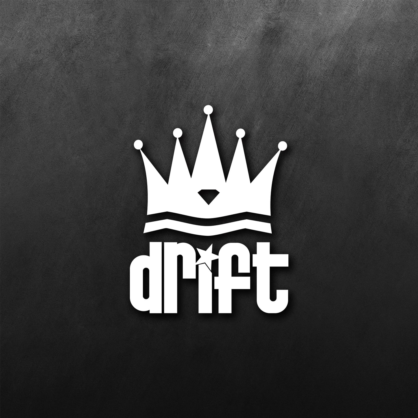Drift King Crown Sticker