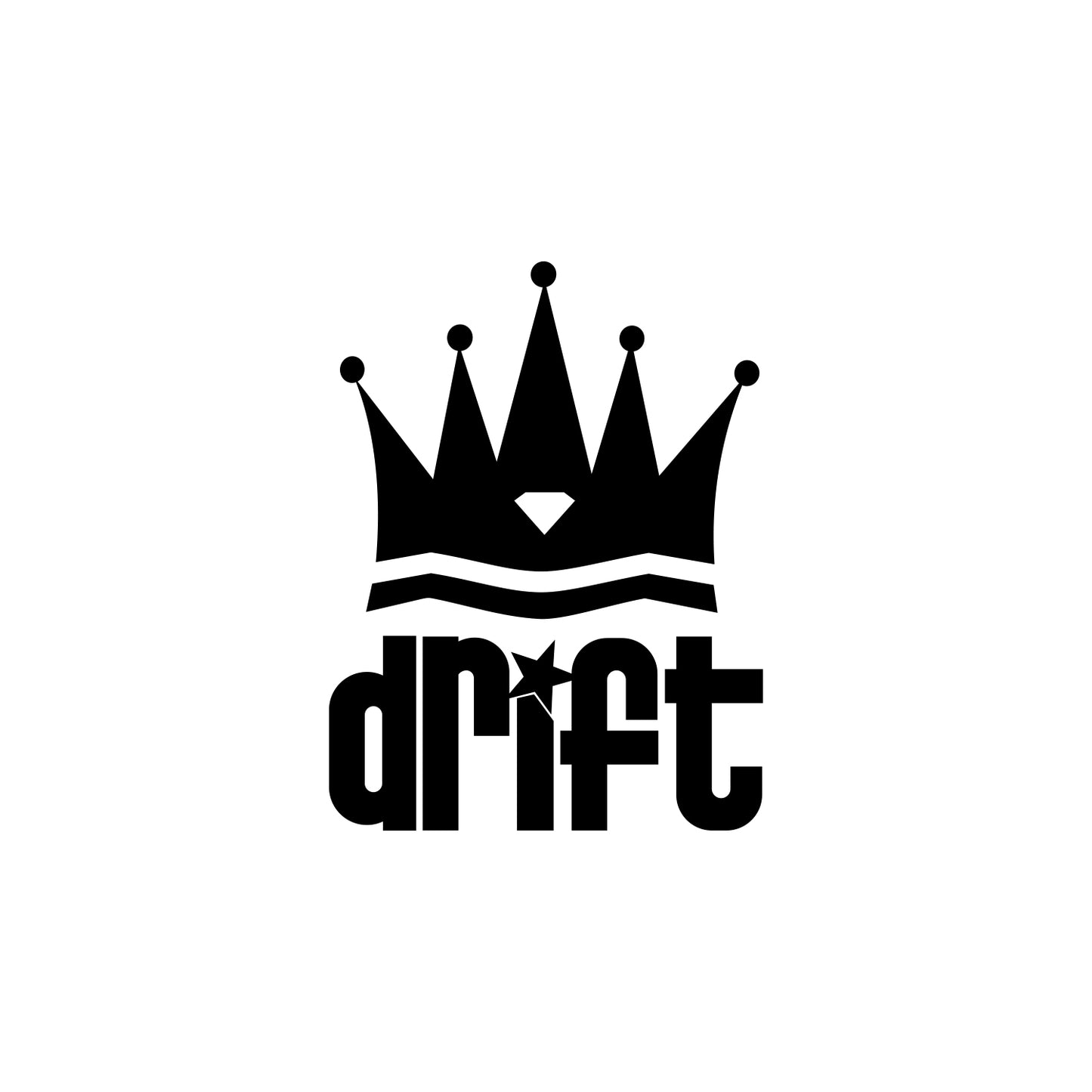 Drift King Crown Sticker