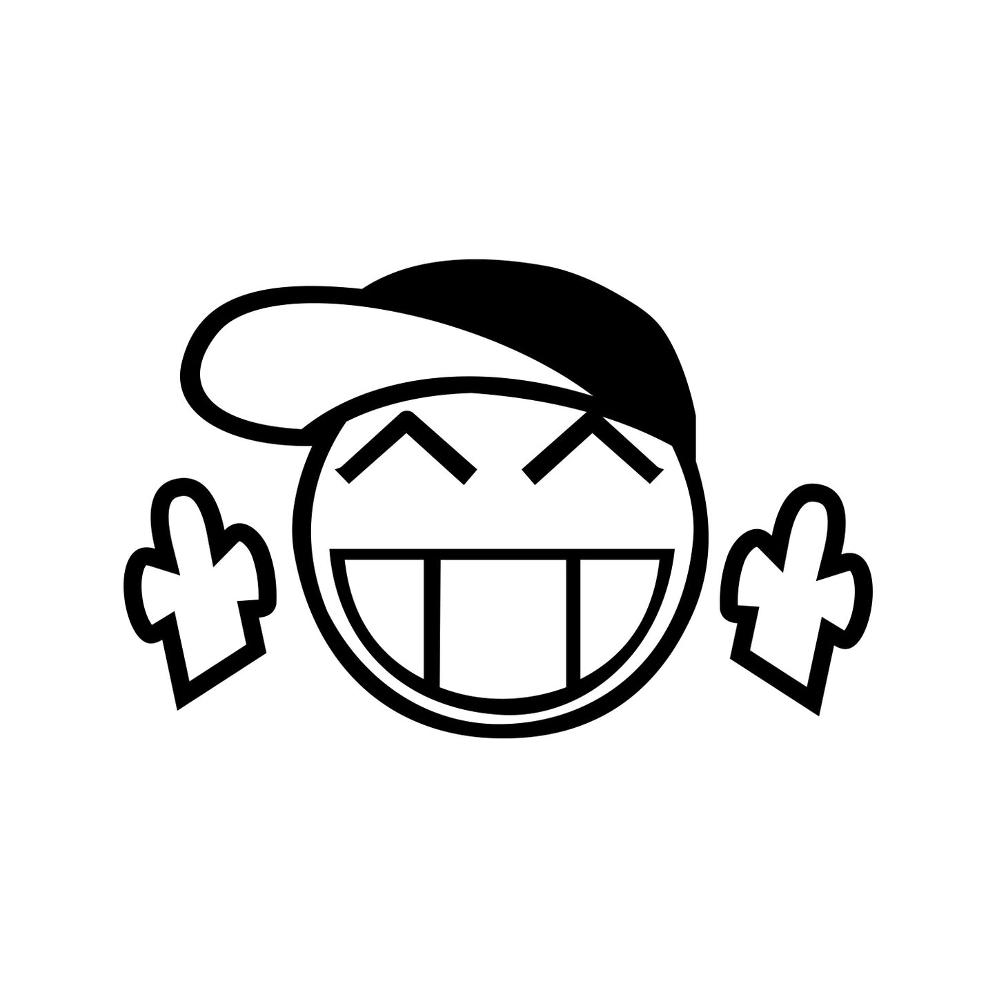 Emoticon Big Grin F*ck Sticker