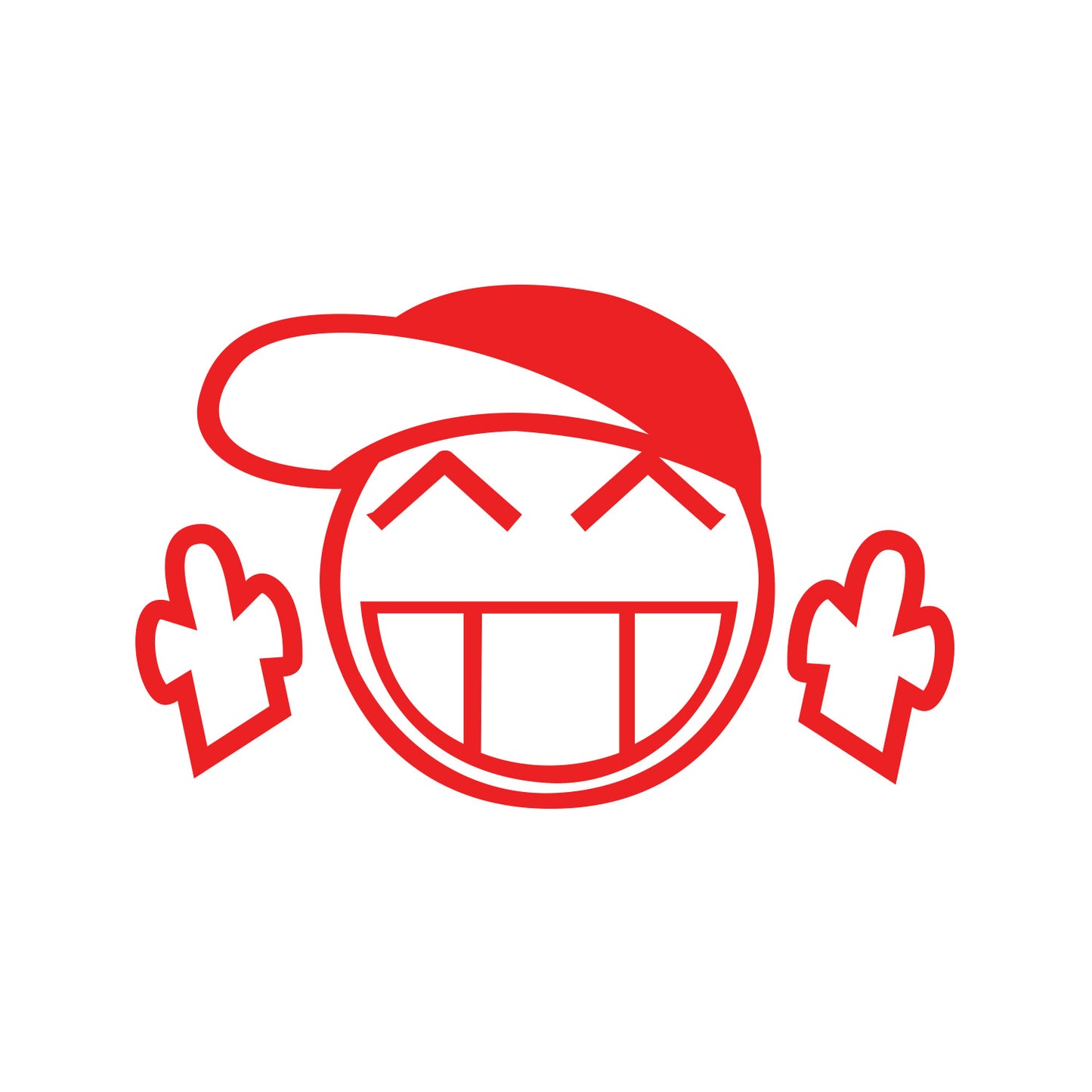 Emoticon Big Grin F*ck Sticker