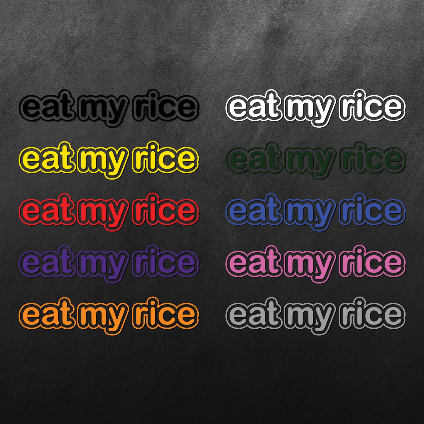 JDM Eat My Rice Sticker