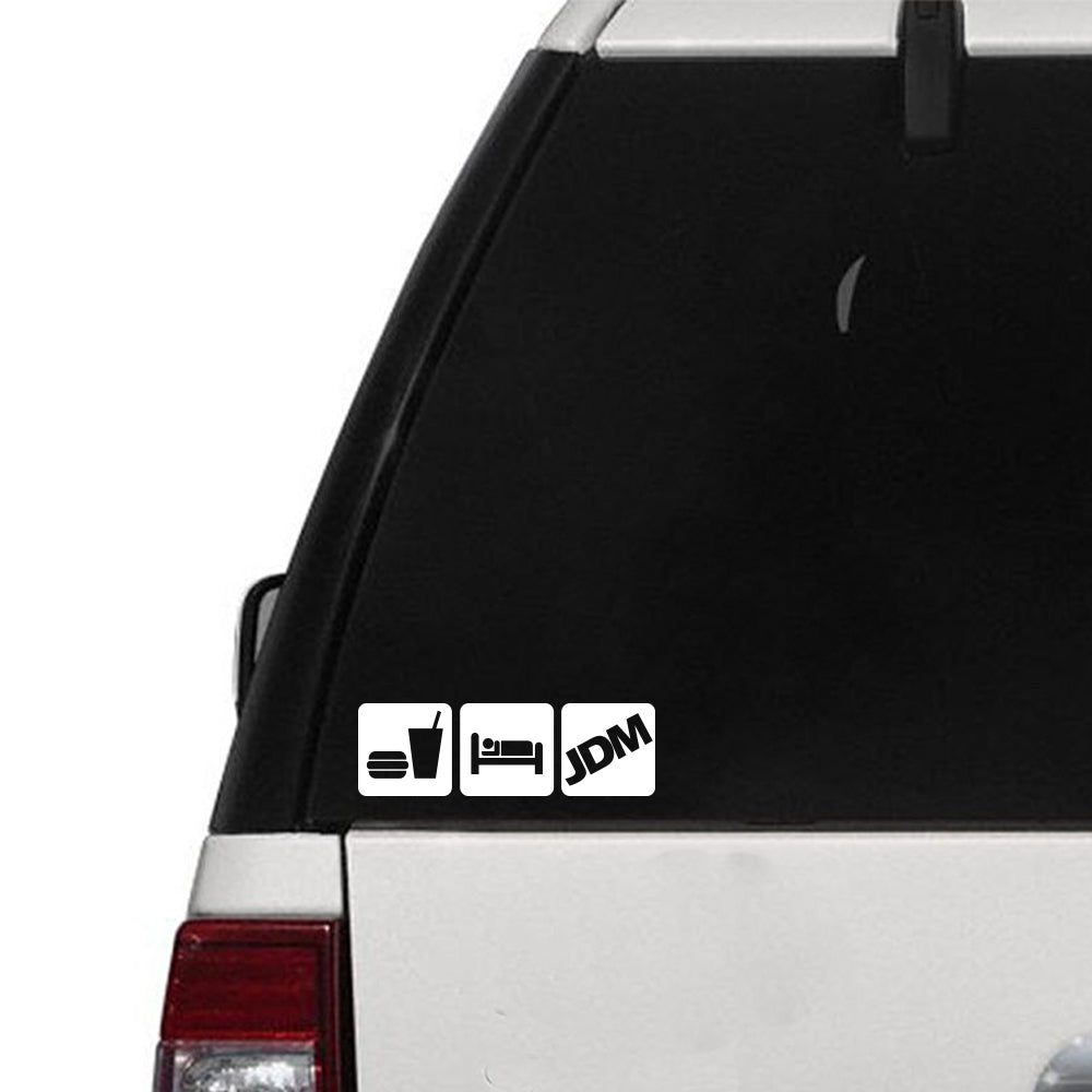 Eat Sleep JDM Block Sticker