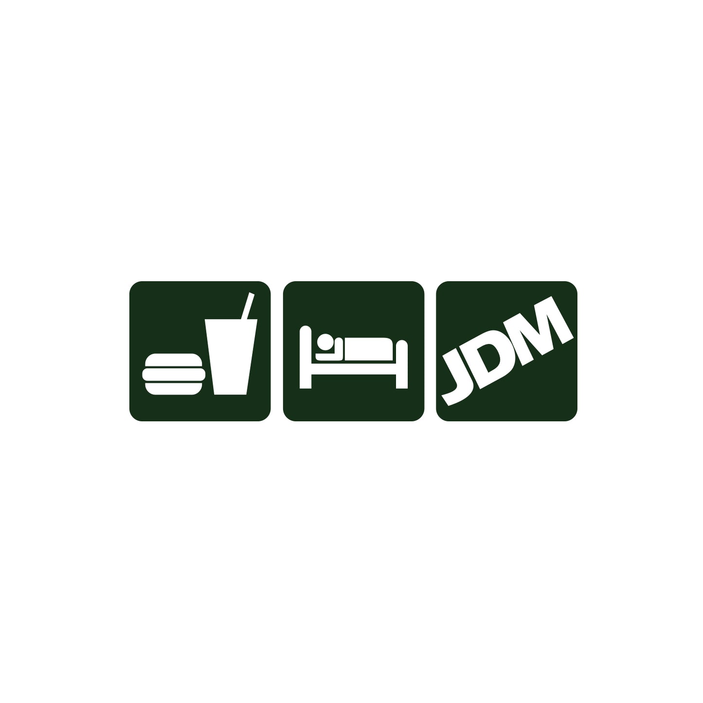 Eat Sleep JDM Block Sticker
