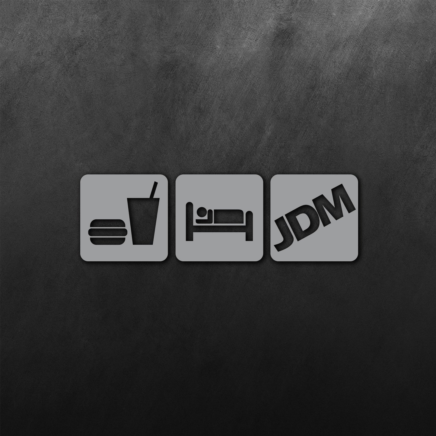 Eat Sleep JDM Block Sticker
