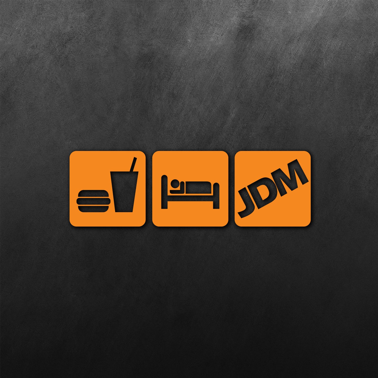 Eat Sleep JDM Block Sticker