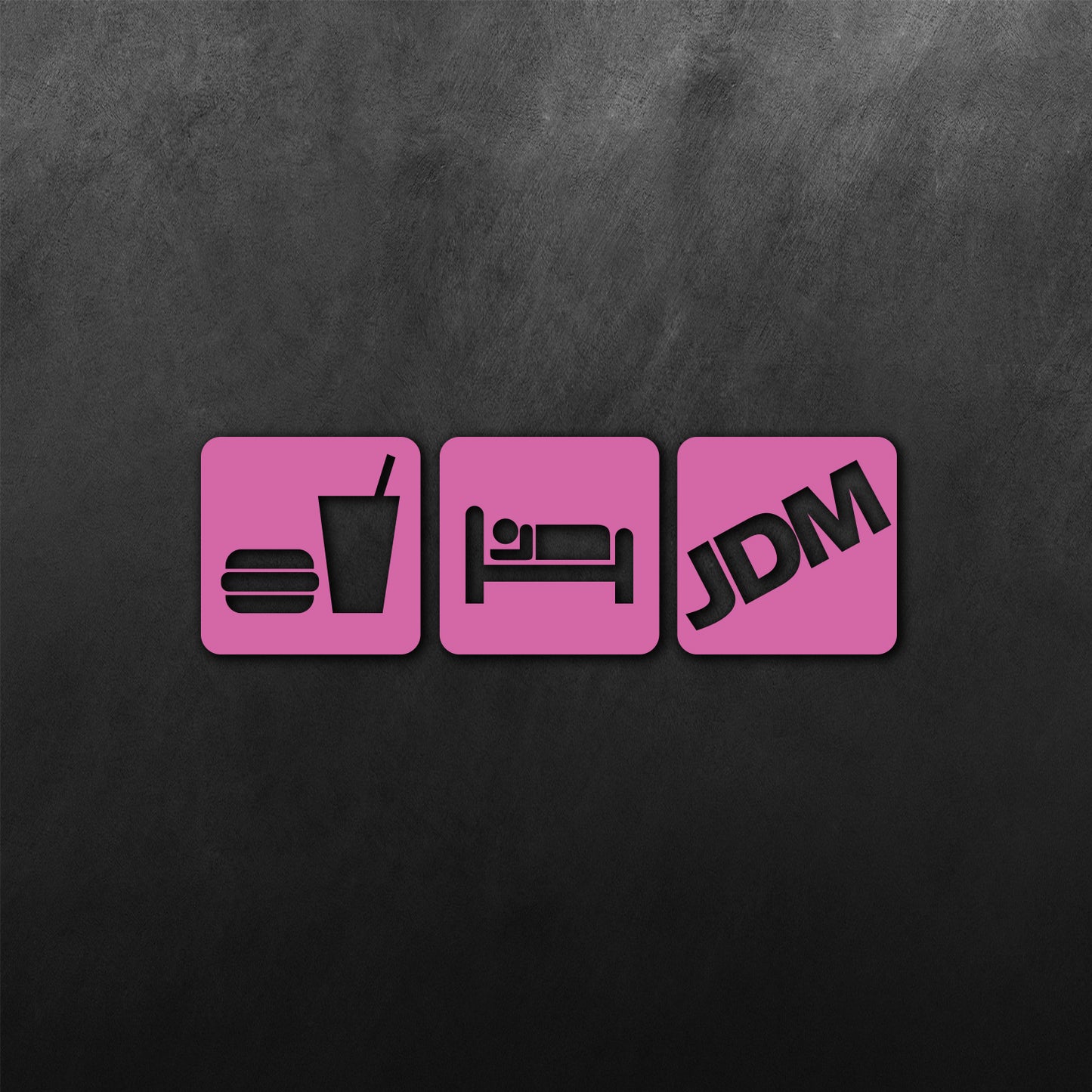 Eat Sleep JDM Block Sticker