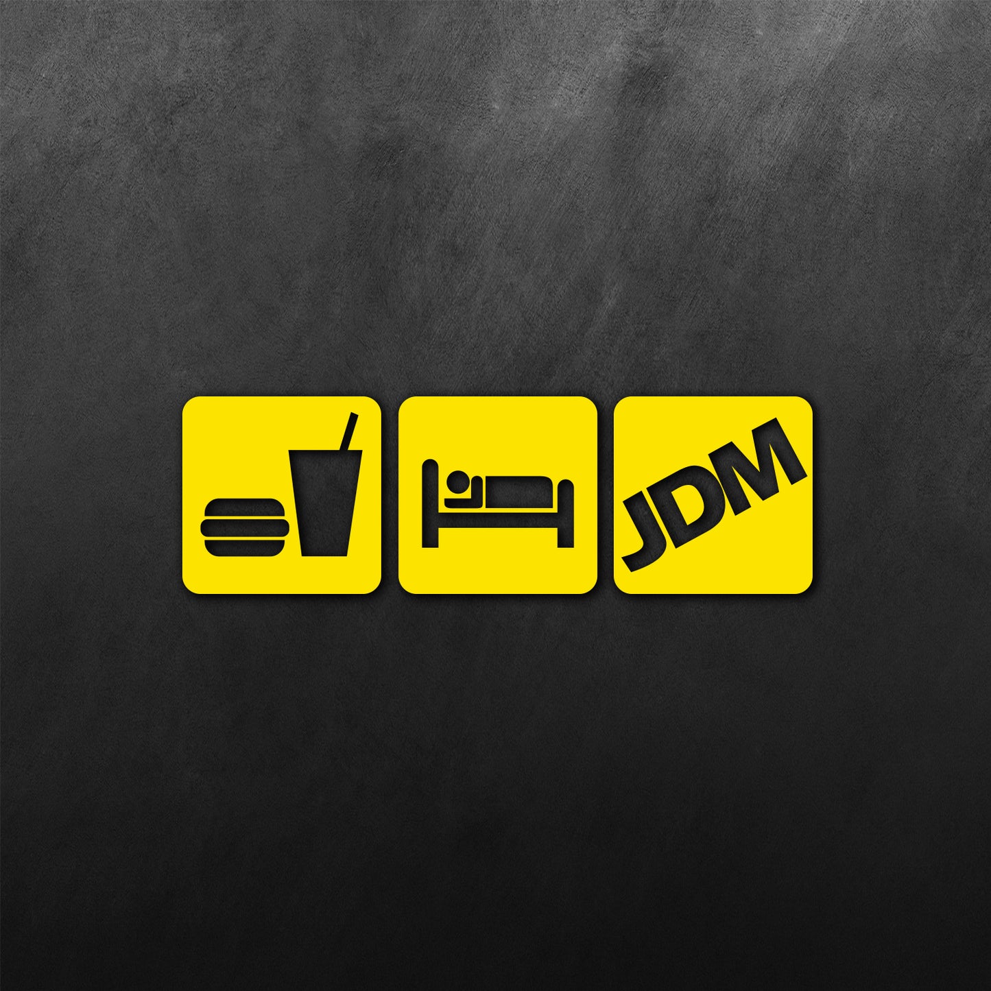 Eat Sleep JDM Block Sticker