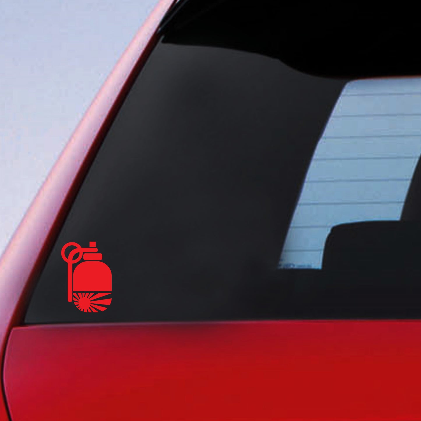 Grenade Half Rising Sun Sticker