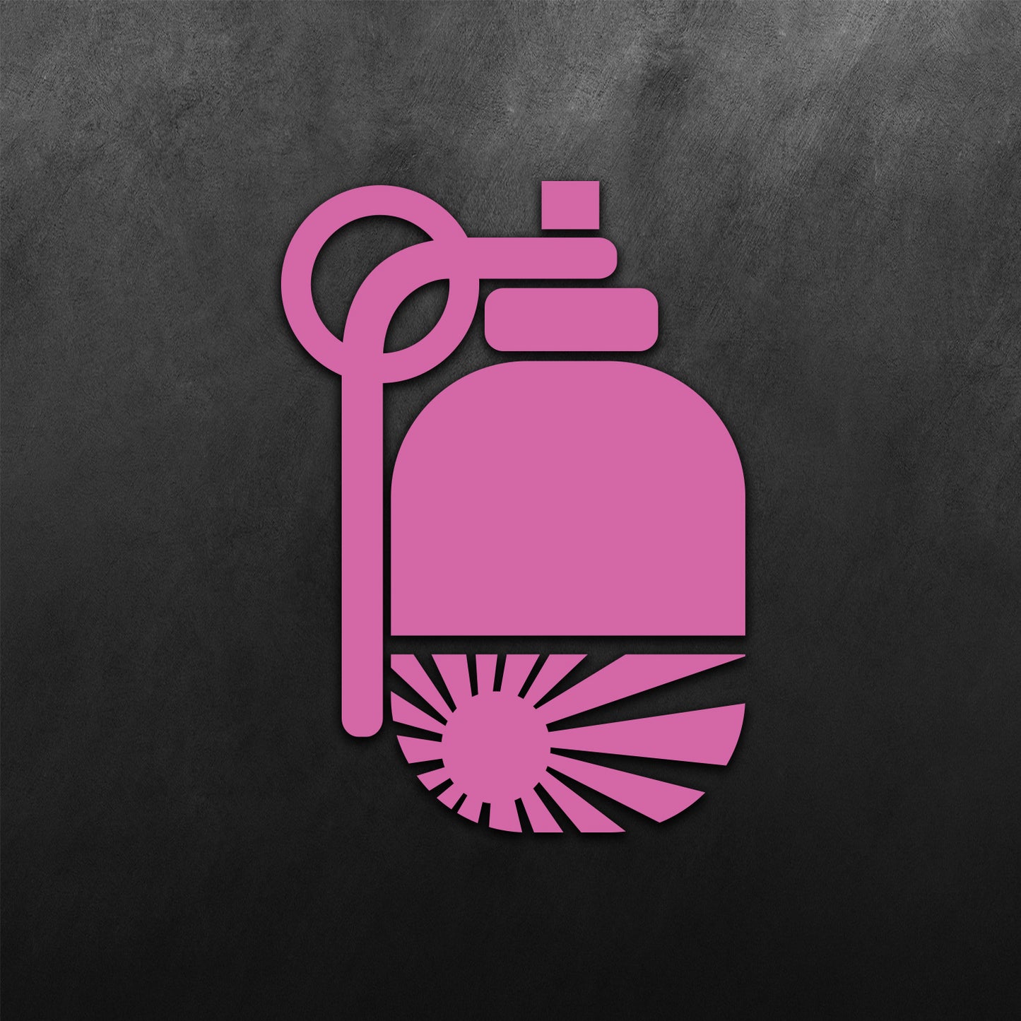 Grenade Half Rising Sun Sticker