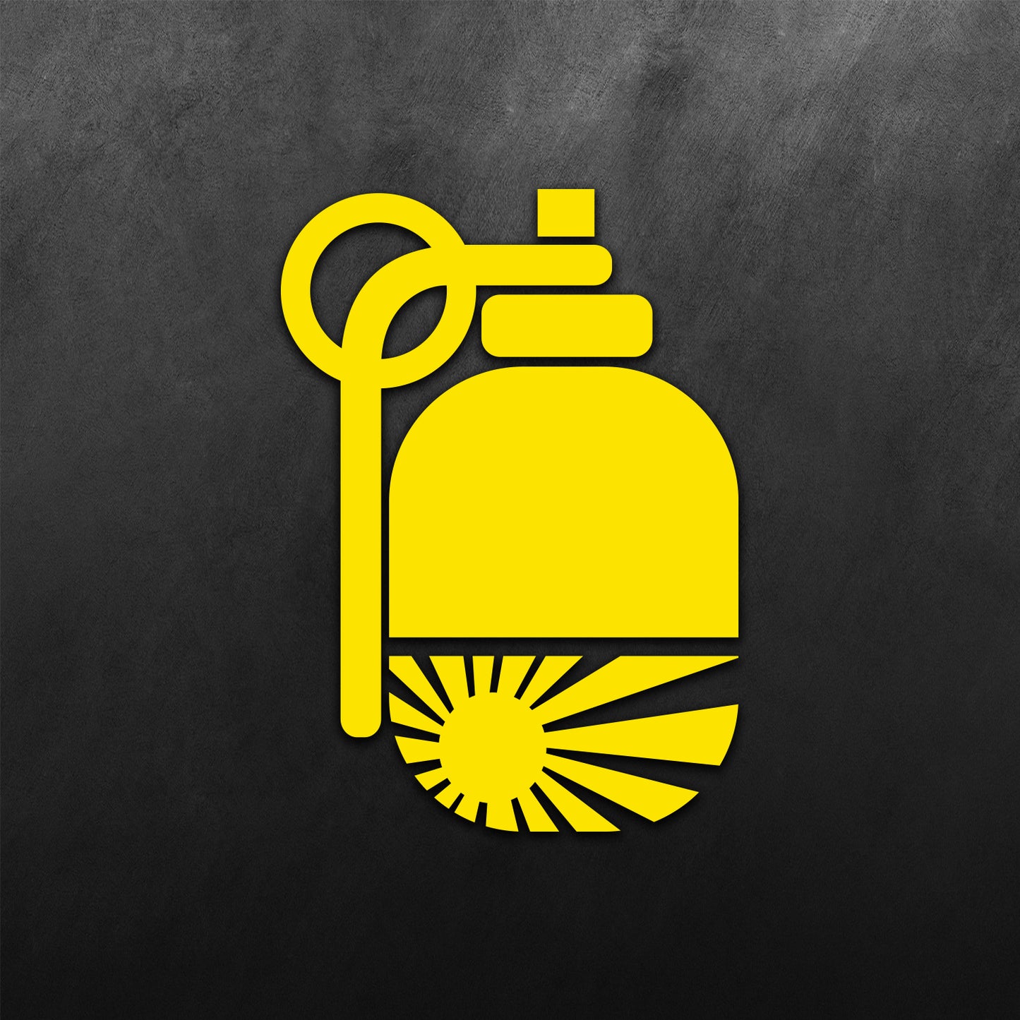 Grenade Half Rising Sun Sticker