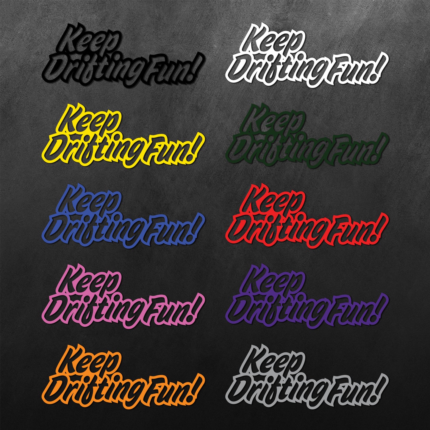 Graffiti Keep and Drifting Fun JDM Sticker