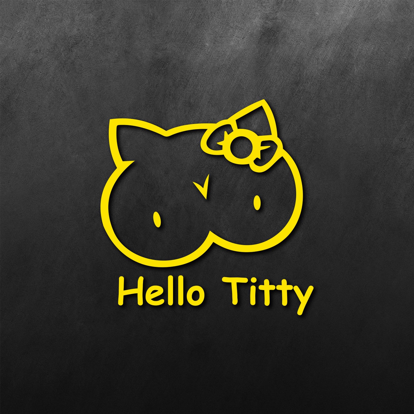 Hello Titty Comic Sans Sticker