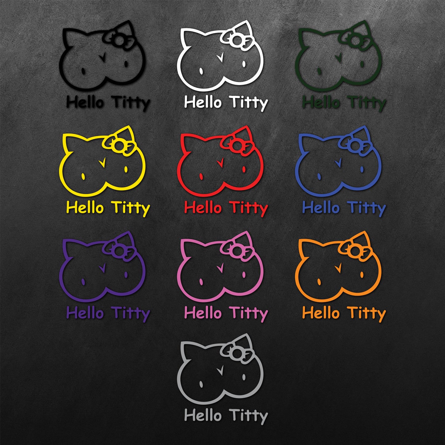 Hello Titty Comic Sans Sticker