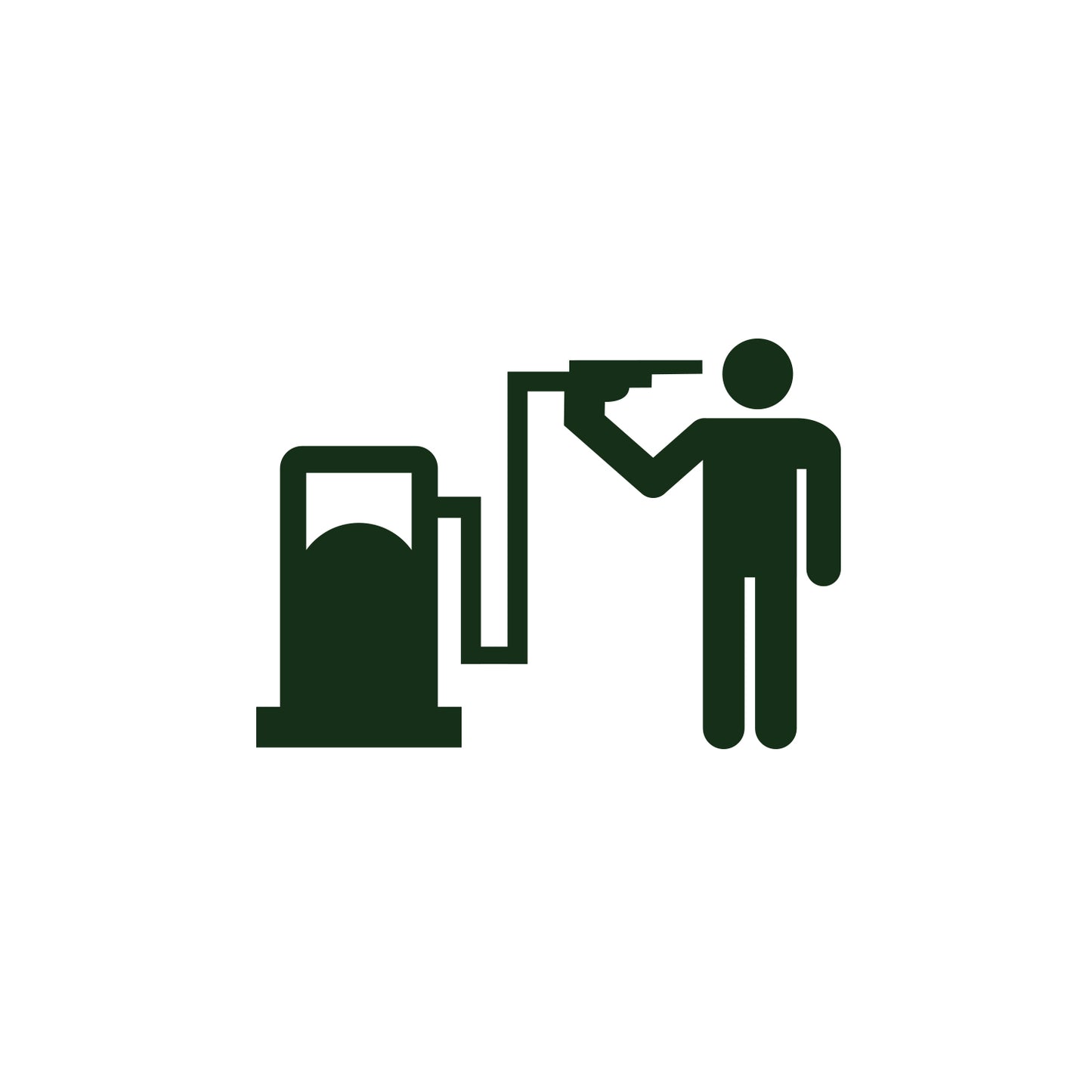 Stick Figure Gas Sticker