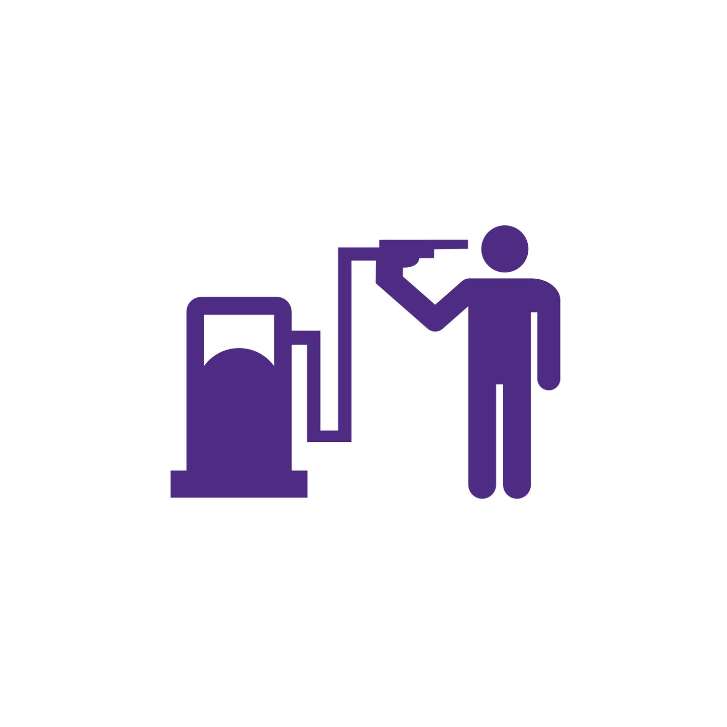 Stick Figure Gas Sticker
