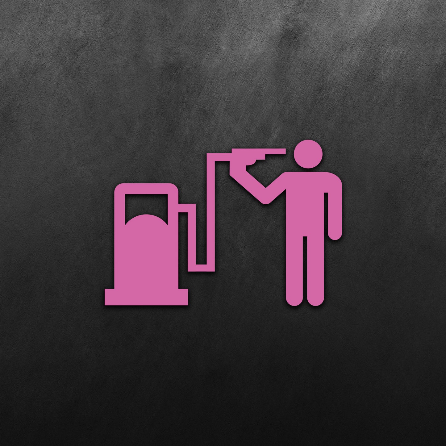 Stick Figure Gas Sticker