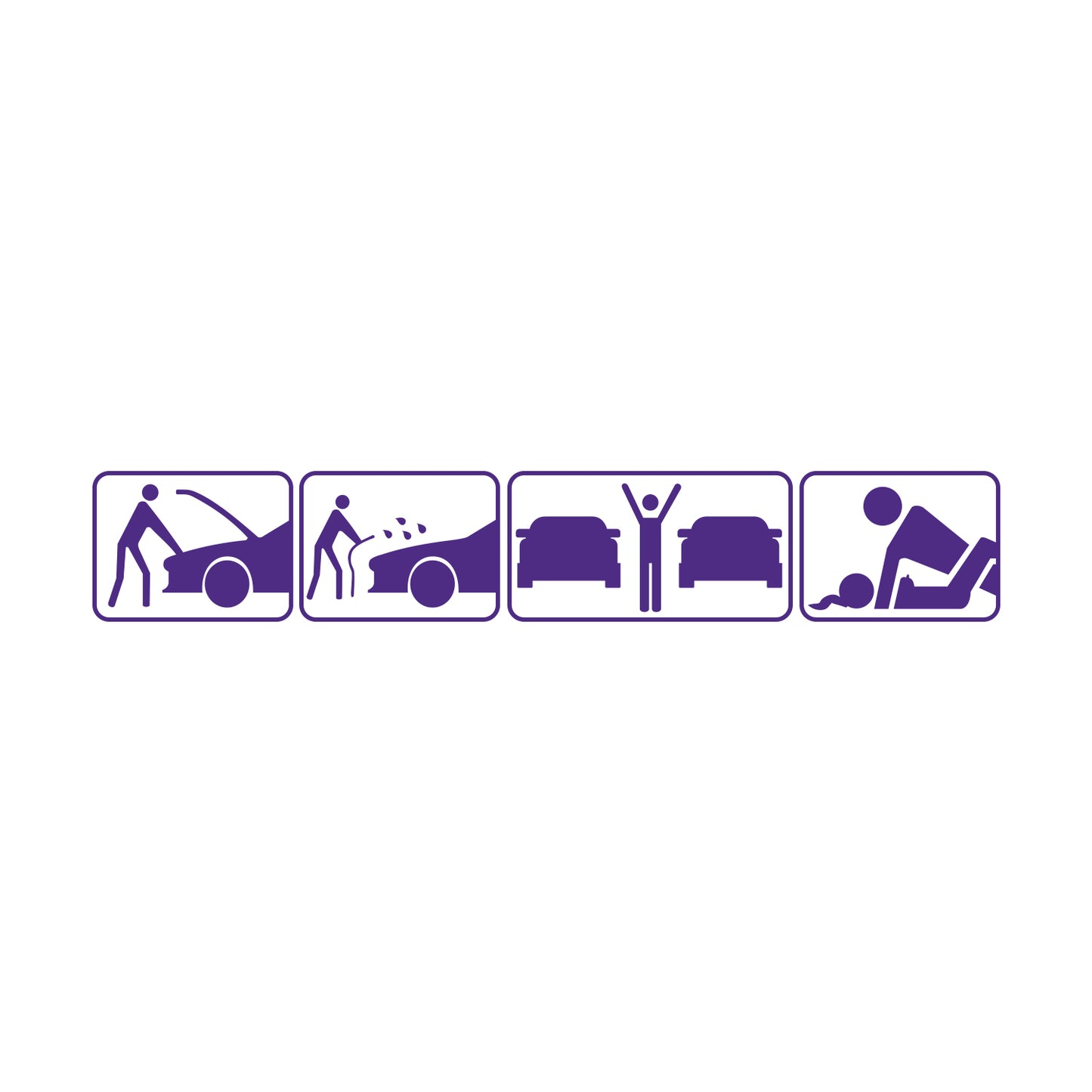 Morning, Noon, Night, Midnight Sticker