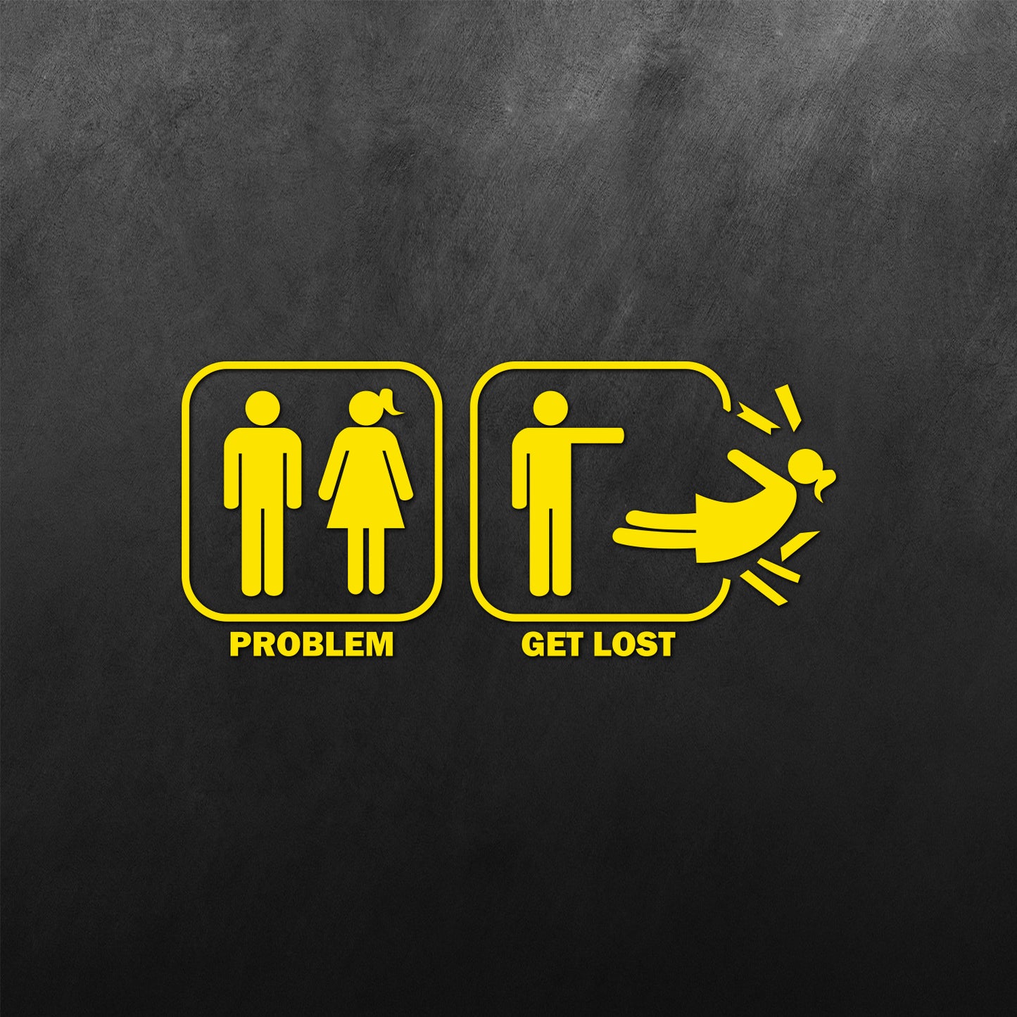 Problem Get Lost Sticker