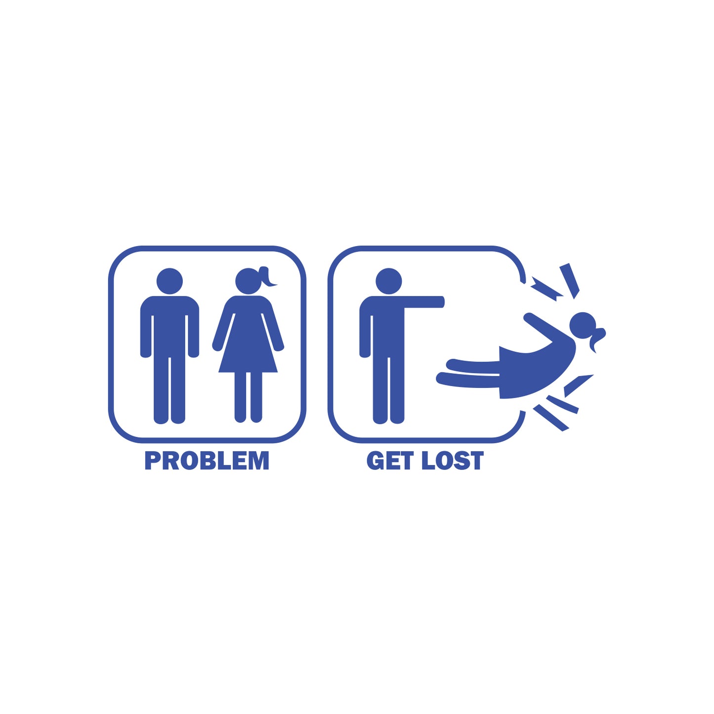 Problem Get Lost Sticker