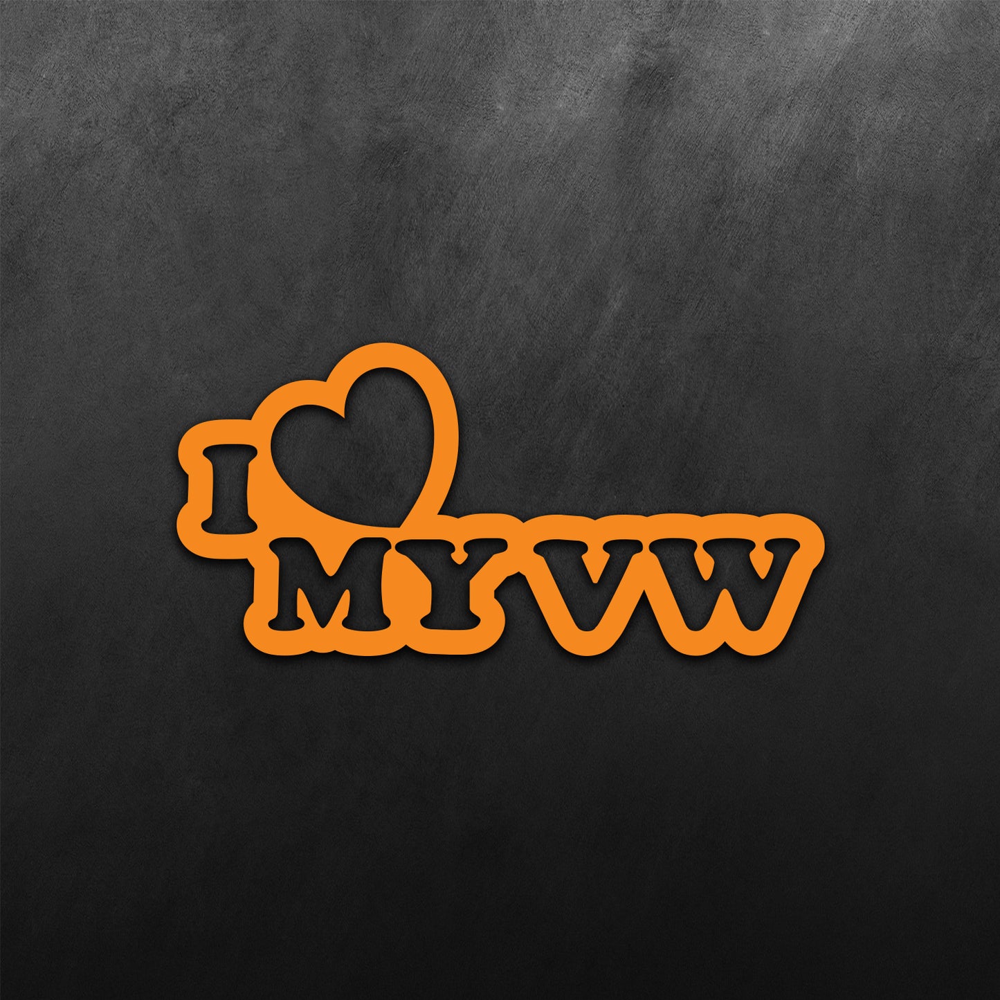 JDM Hearts I Love My VW Sticker