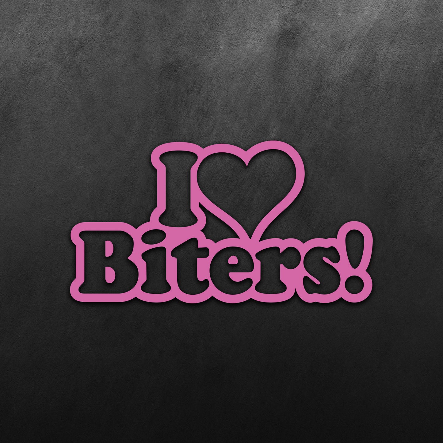 JDM Heart I Love Biters Sticker