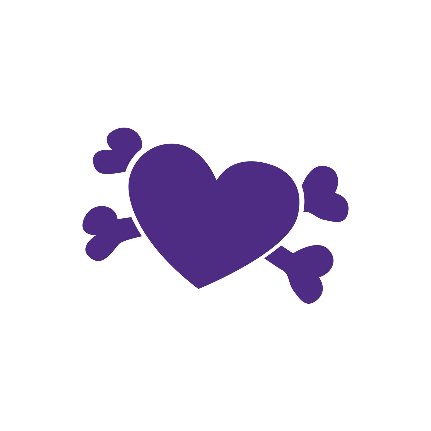 JDM Heart Skull Sticker