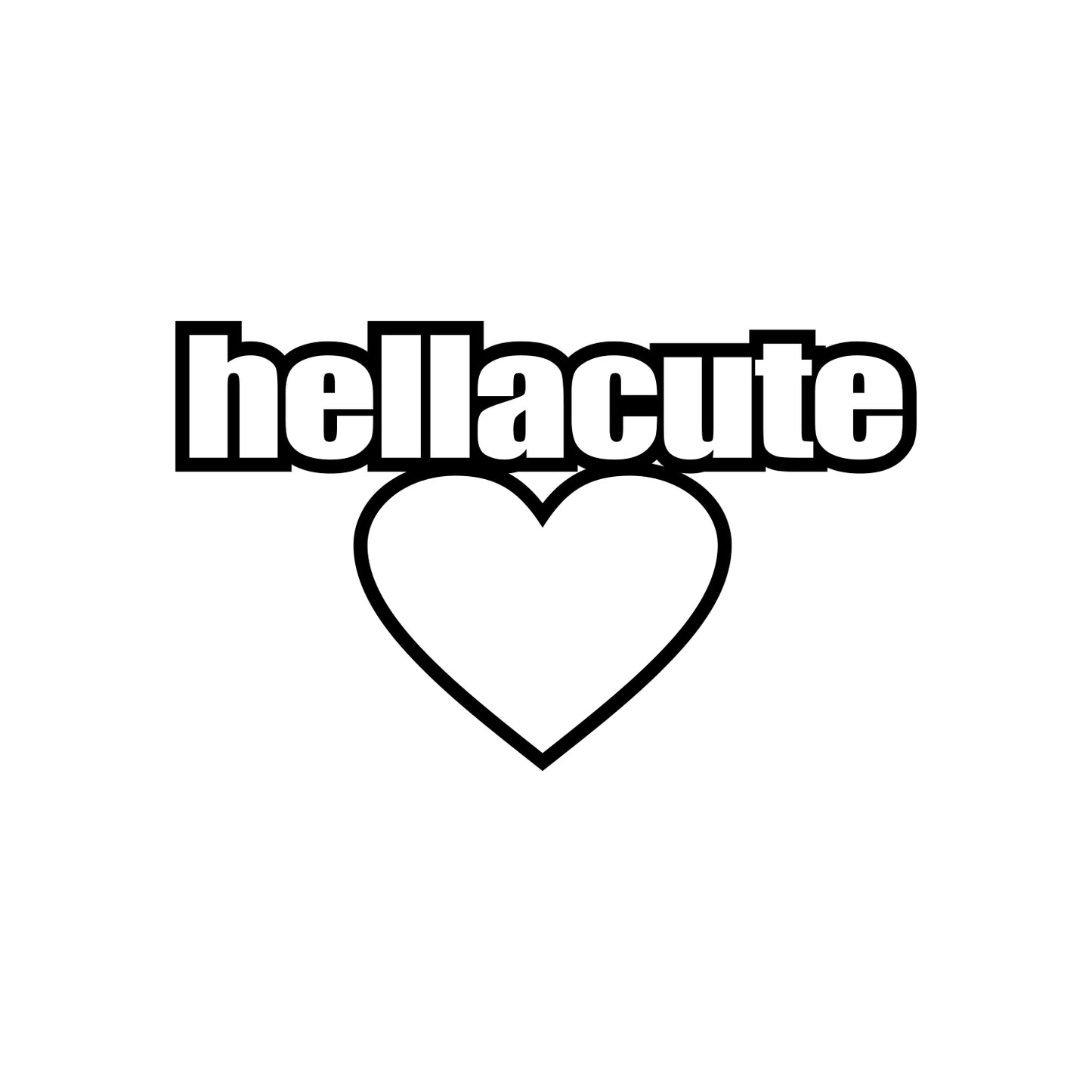 JDM Heart Hellacute Sticker