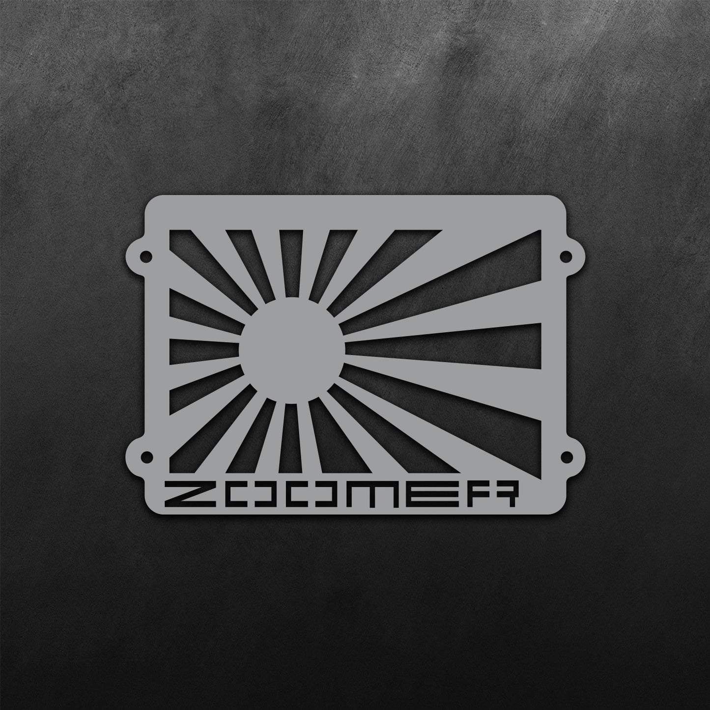 Zoomer Rising Sun Sticker