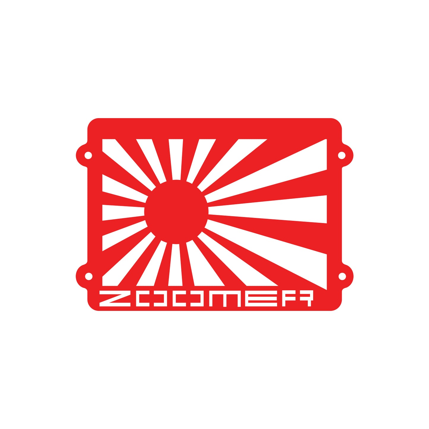 Zoomer Rising Sun Sticker