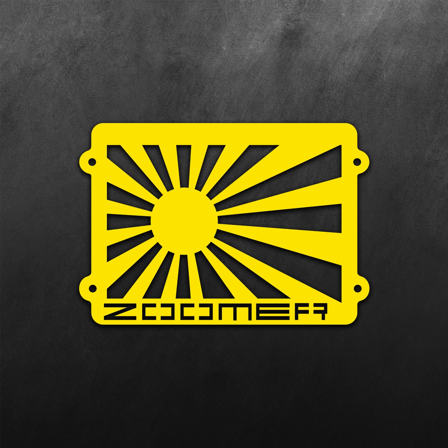 Zoomer Rising Sun Sticker
