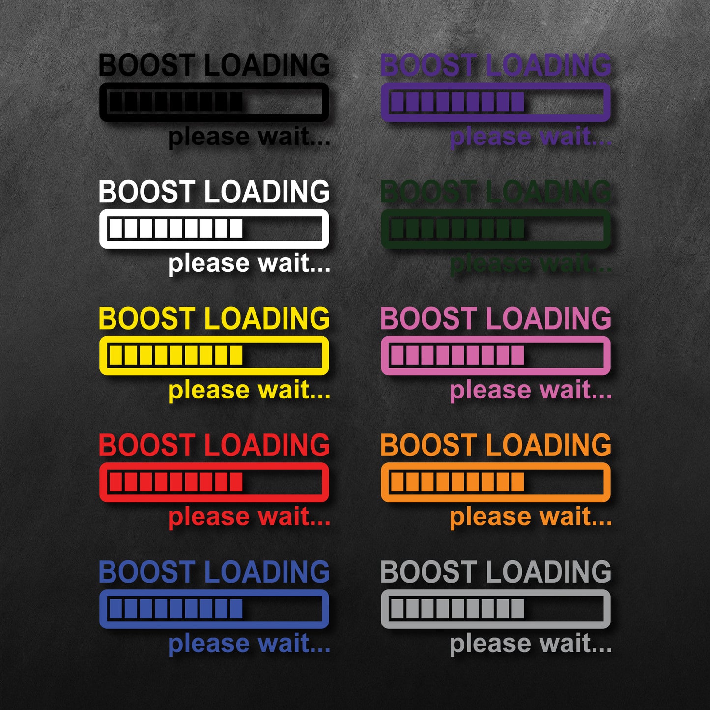 Please Wait Boost Loading Sticker