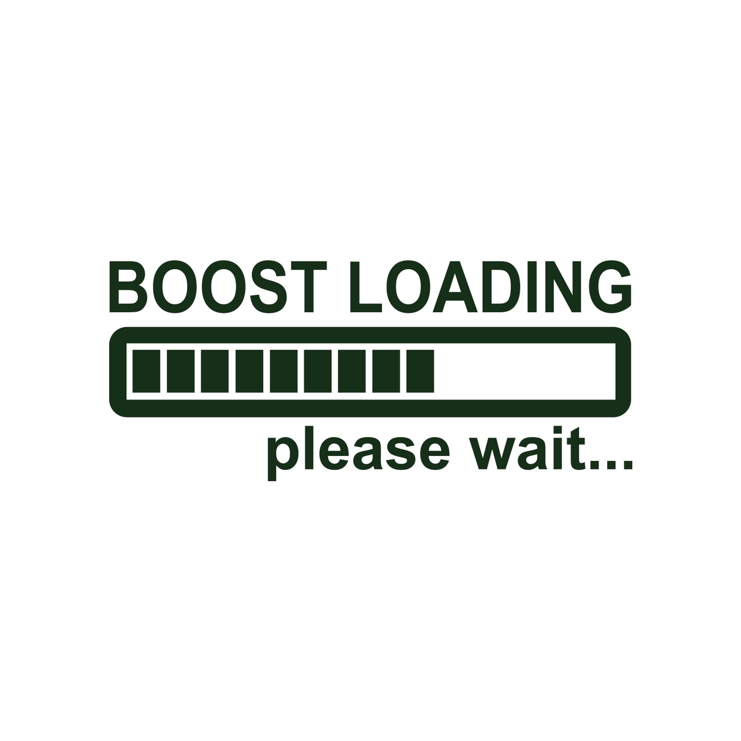 Please Wait Boost Loading Sticker