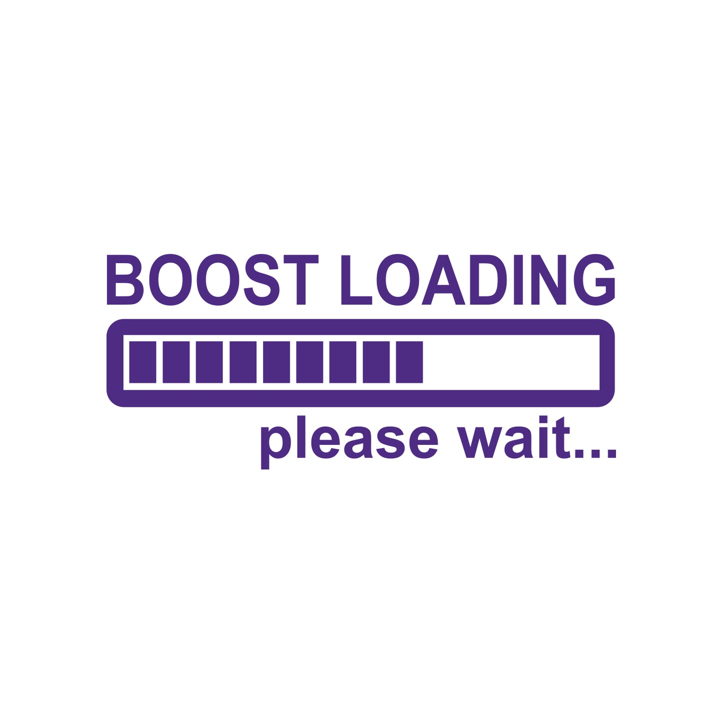 Please Wait Boost Loading Sticker