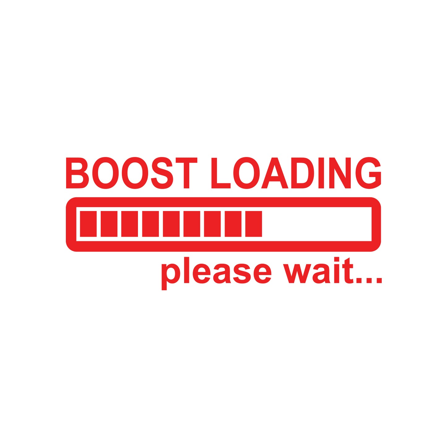 Please Wait Boost Loading Sticker