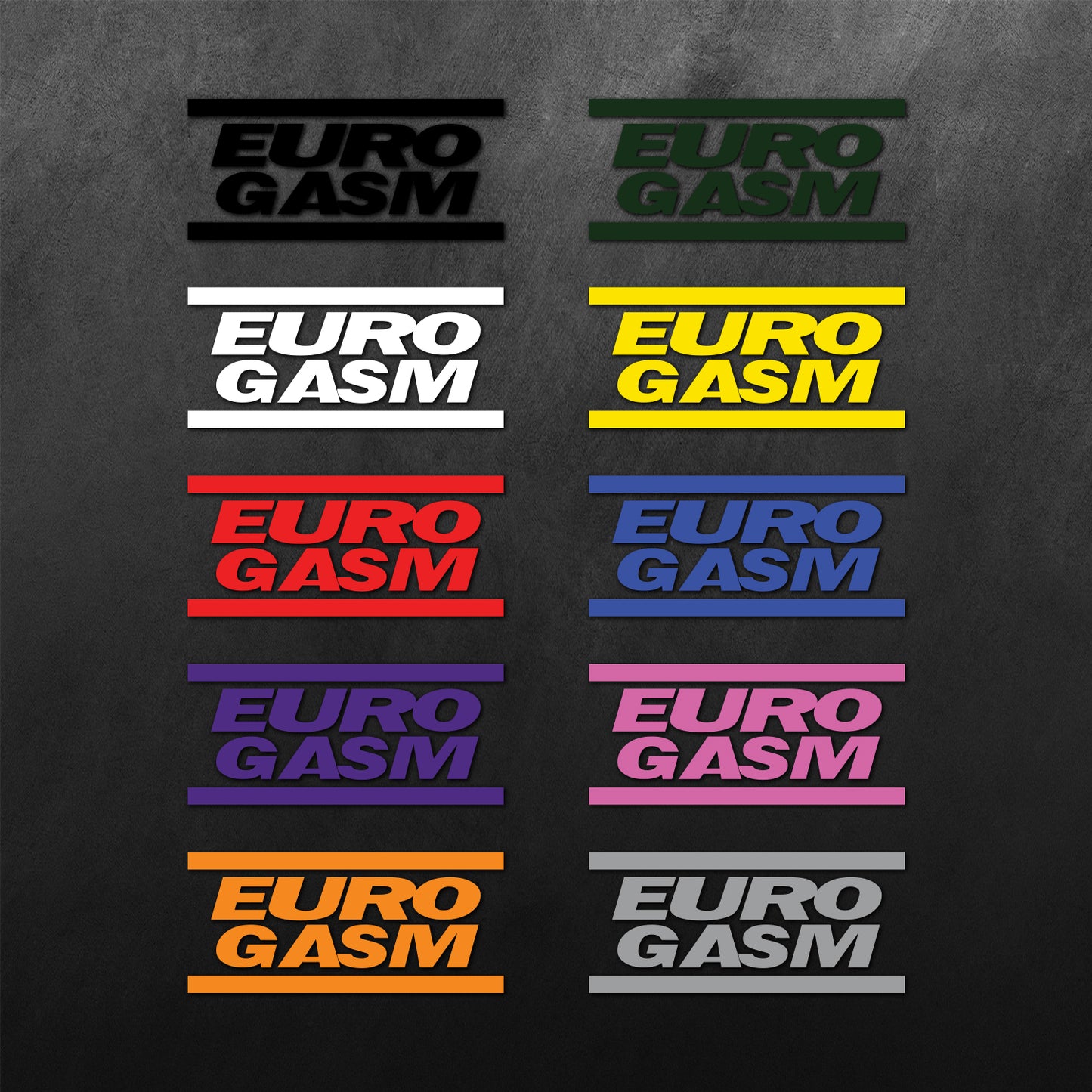 Euro Gasm Sticker