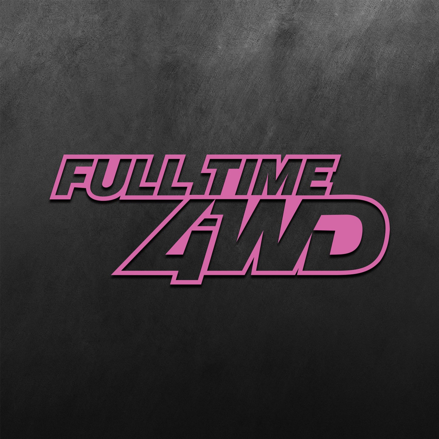 Full Time 4WD Sticker