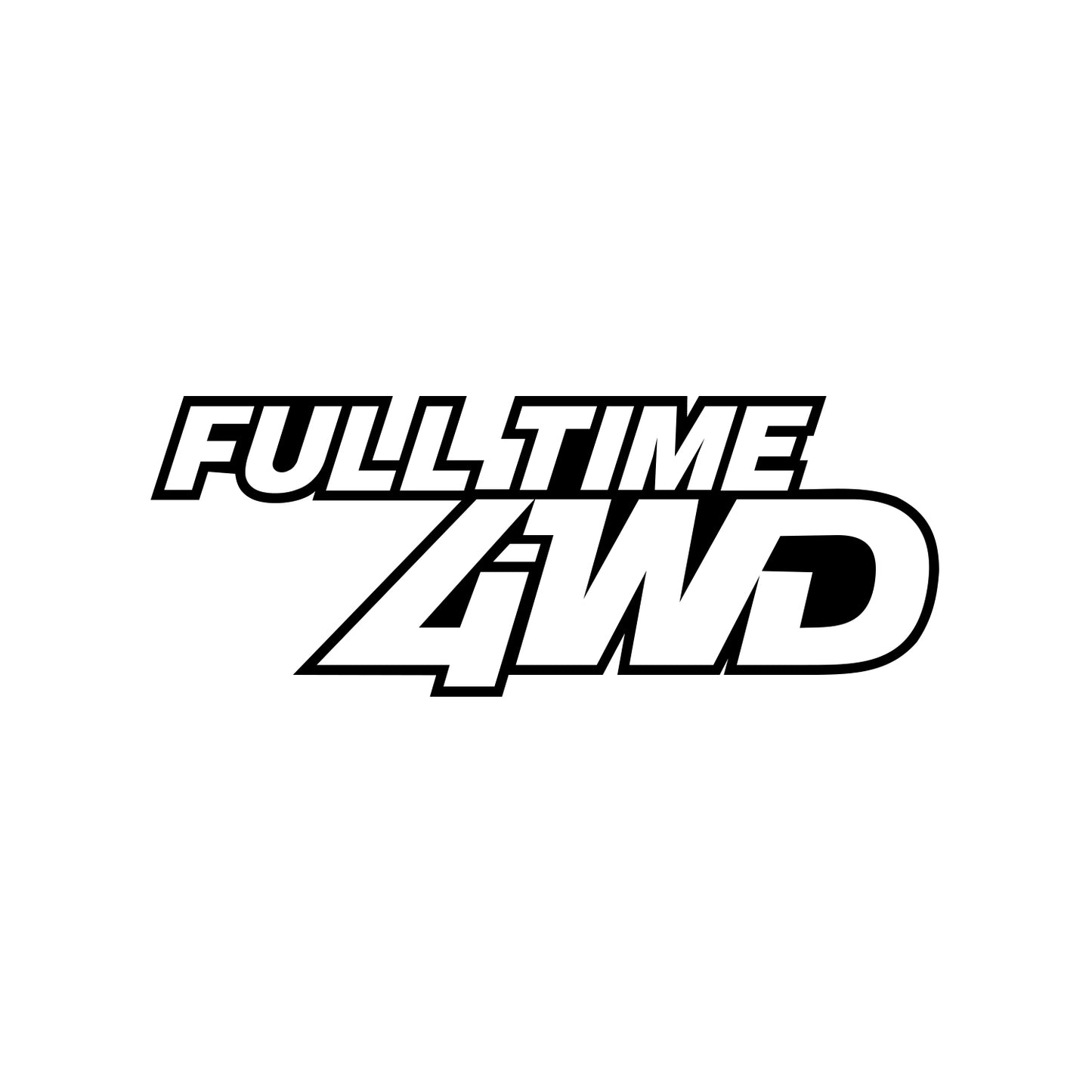 Full Time 4WD Sticker