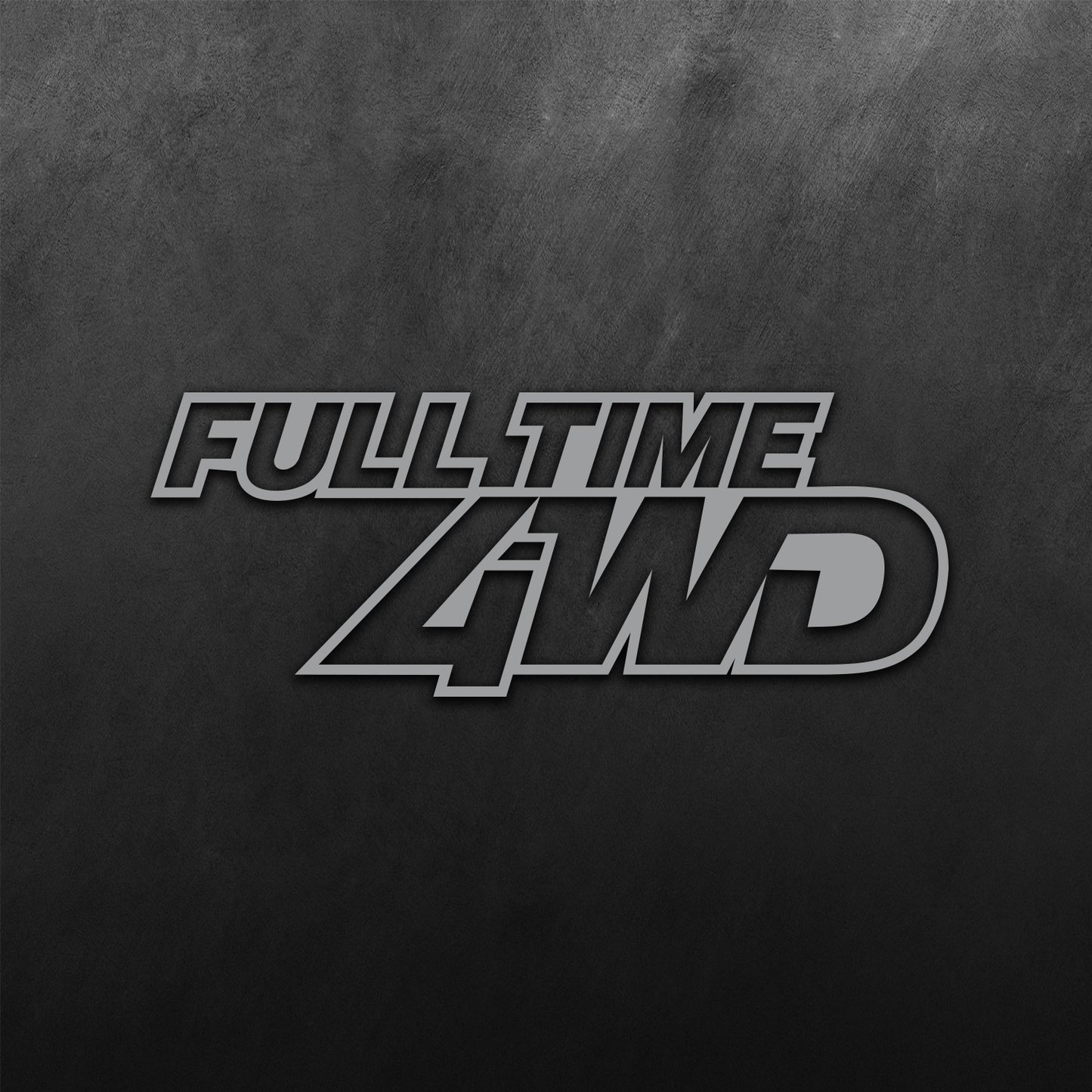 Full Time 4WD Sticker