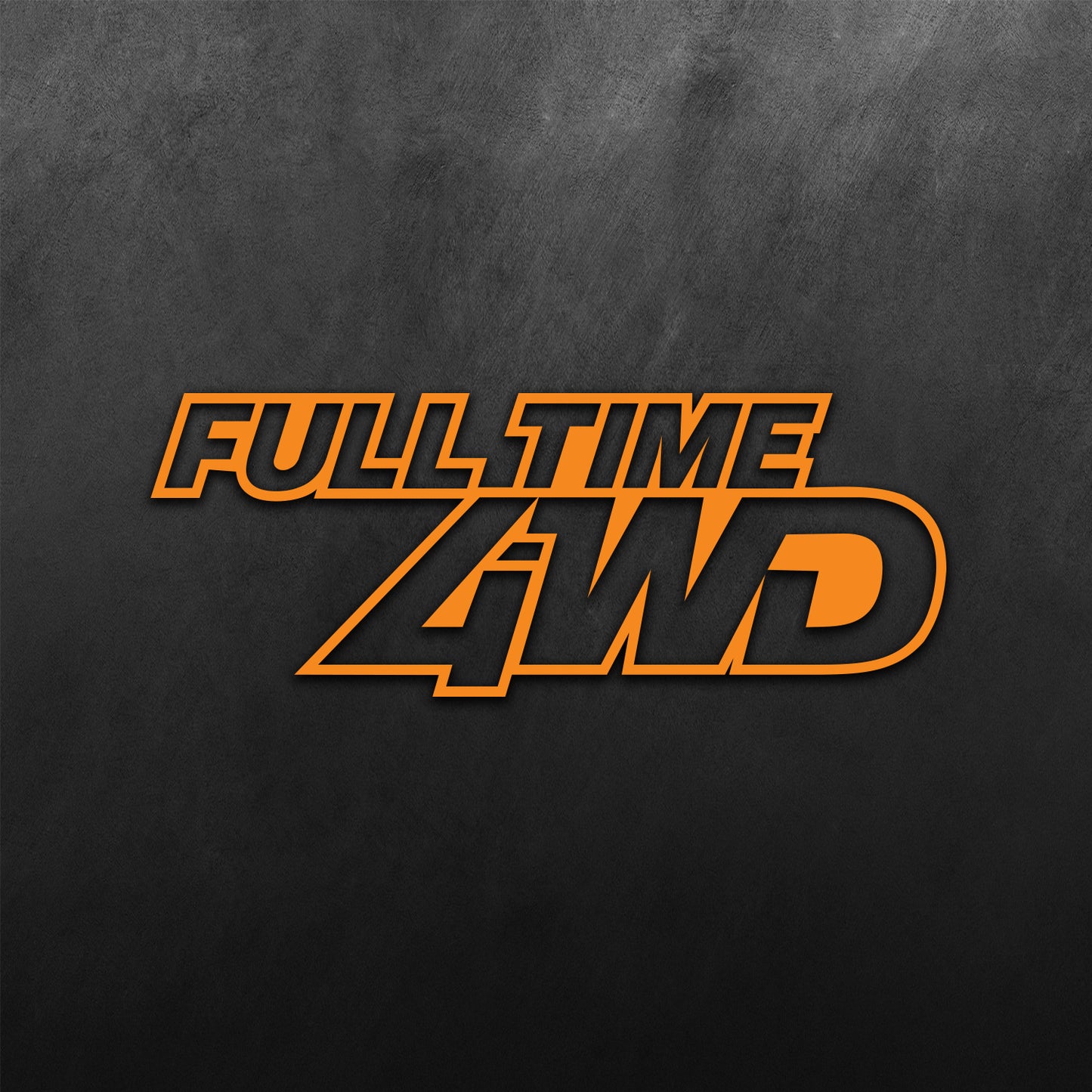 Full Time 4WD Sticker