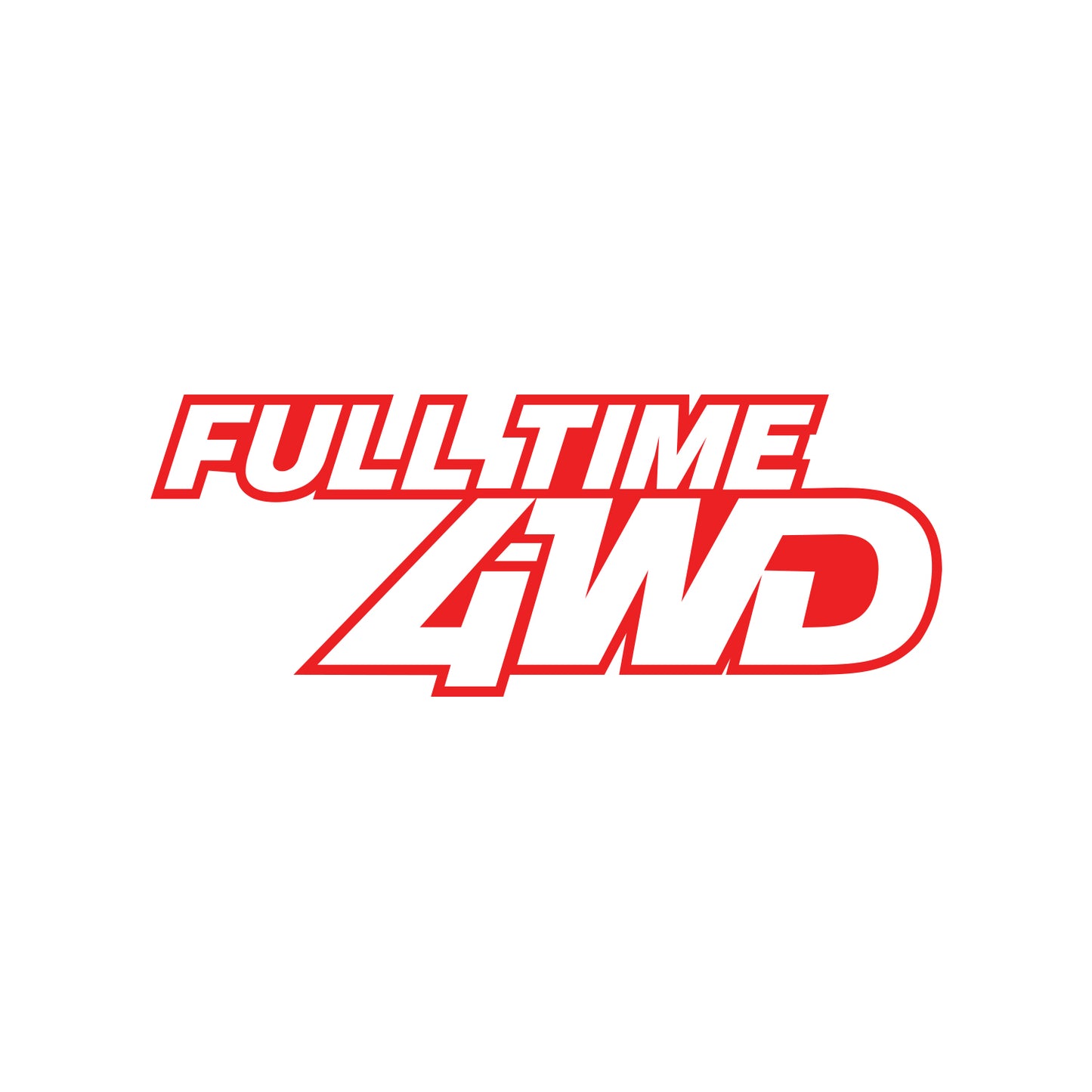 Full Time 4WD Sticker