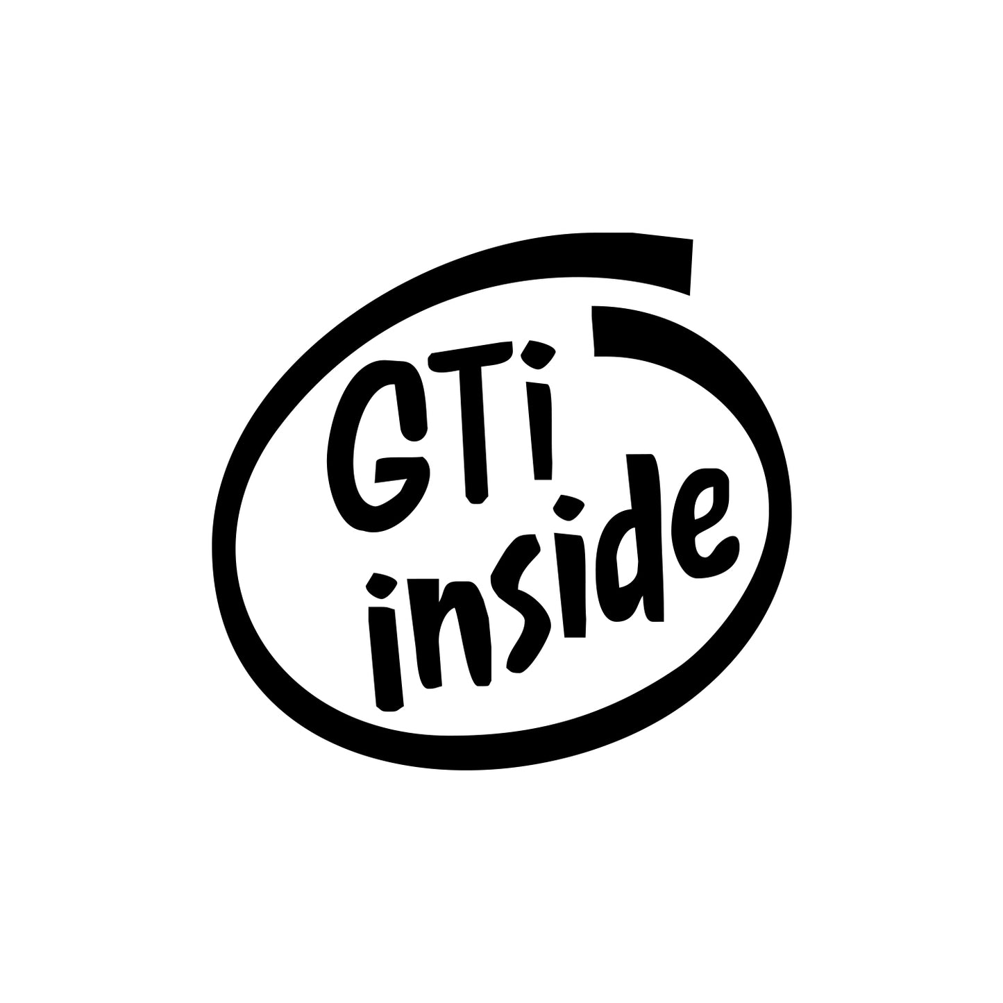 GTi Inside Sticker