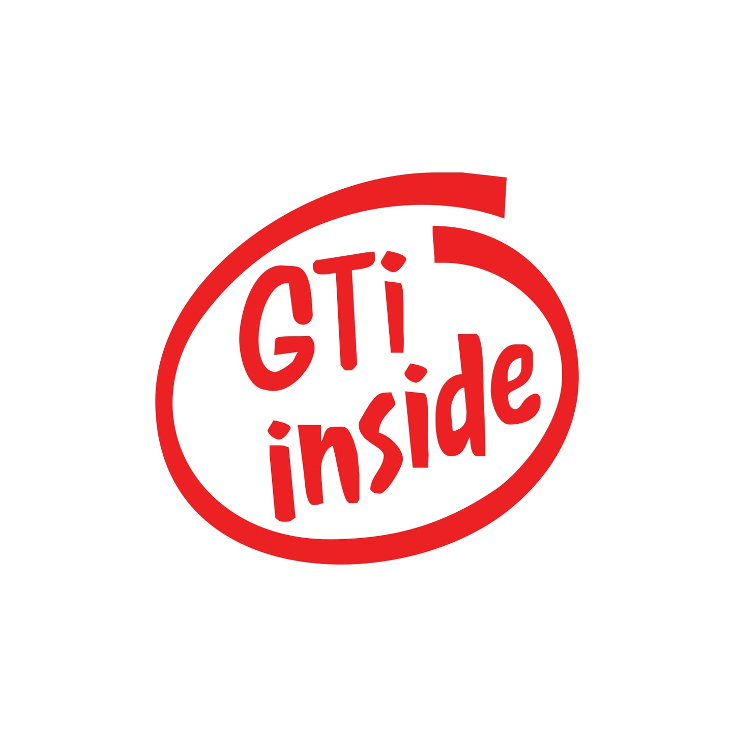 GTi Inside Sticker